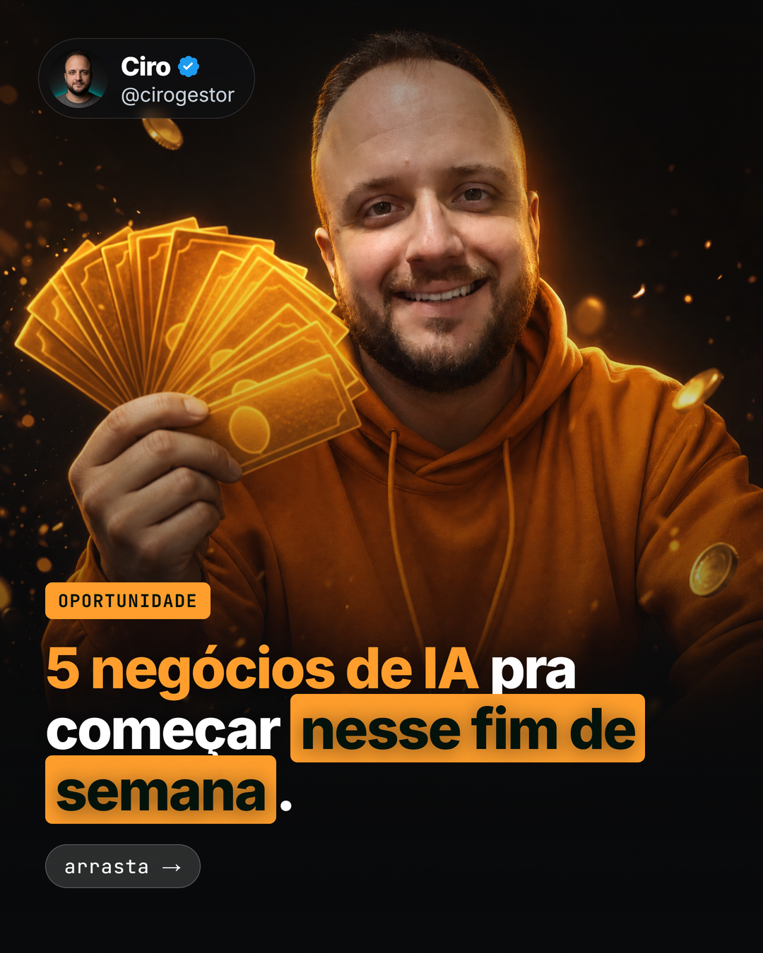 Carrossel criado pela máquina, no automático