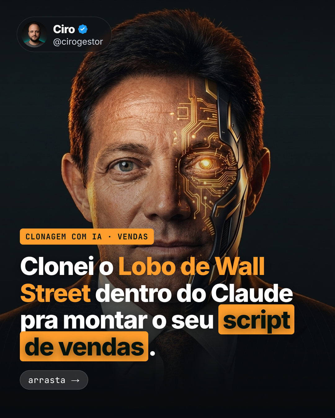 Carrossel criado pela máquina, no automático