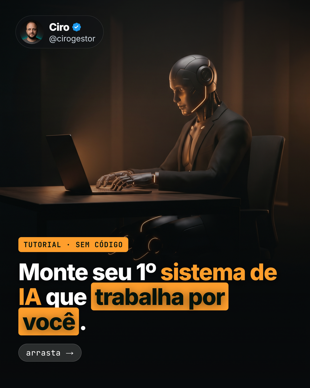 Carrossel criado pela máquina, no automático